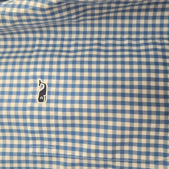 Vineyard Vines Classic Fit Tucker Shirt Blue White Casual Button Down XL - Picture 5 of 7